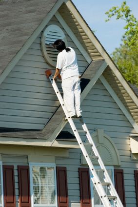 Exterior Painting being performed by an experienced Royal Service Systems LLC painter.